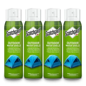 Scotchgard Protector de agua resistente, repele el agua, ideal para ropa de exterior, tiendas de campaña, mochilas, lona, poliéster y nailon, 46 onzas