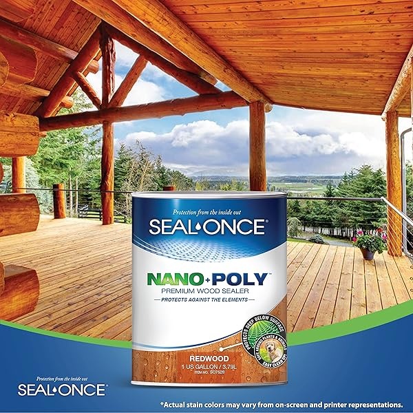 Seal-Once Nano Poly Ready Mix (Redwood) 1 galón - Image 6