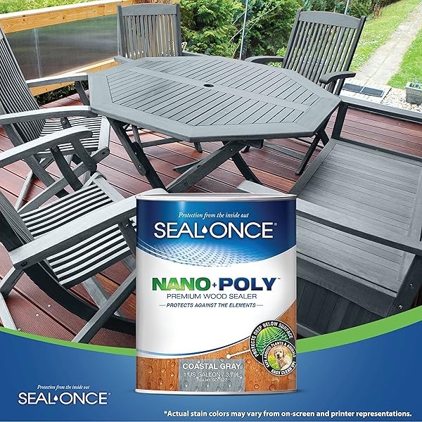 Seal-Once Nano Poly Ready Mix (gris costero) 1 galón - Image 6