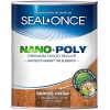 Seal-Once Nano+Poly - Sellador de madera penetrante con poliuretano - Sellador impermeable de alta calidad - 1 galón y cedro de bronce