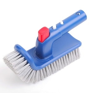 Sepetrel - Cabezal de cepillo para polvo de piscina para limpiar paredes de piscina, escalones y esquinas, cepillos giratorios de mano, para piscina en el piso, spa, baño, tina de hidromasaje, cocina