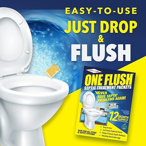 Septic Tank Treatment - 1 Year Supply of Septic Treatment- Dissolvable Septic Tank Treatment Packets - Use Septic Treatment Enzymes Packets Monthly to Prevent Expensive Septic Tank System Backups - Image 3
