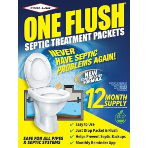 Septic Tank Treatment - 1 Year Supply of Septic Treatment- Dissolvable Septic Tank Treatment Packets - Use Septic Treatment Enzymes Packets Monthly to Prevent Expensive Septic Tank System Backups