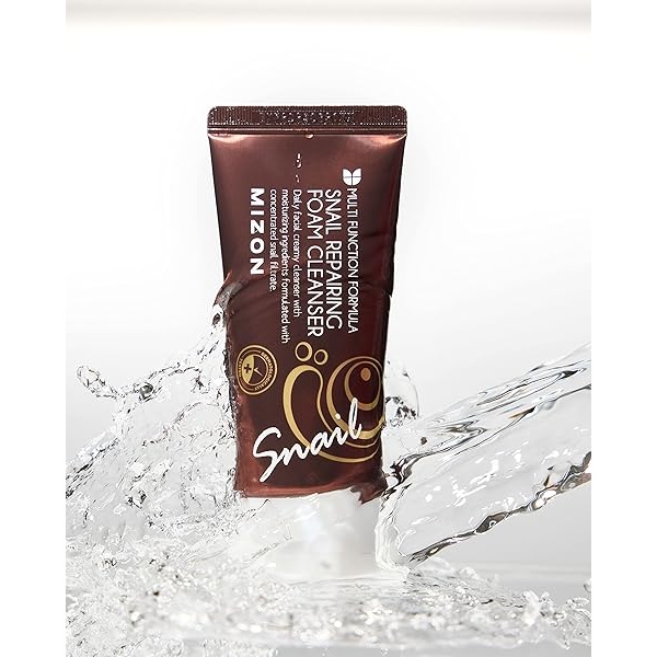 Set de regalo MIZON: crema reparadora de caracol, ampolla intensiva de reparación de caracol, limpiador de espuma reparadora de caracol y crema de ojos coreana para el cuidado de la piel - Image 3