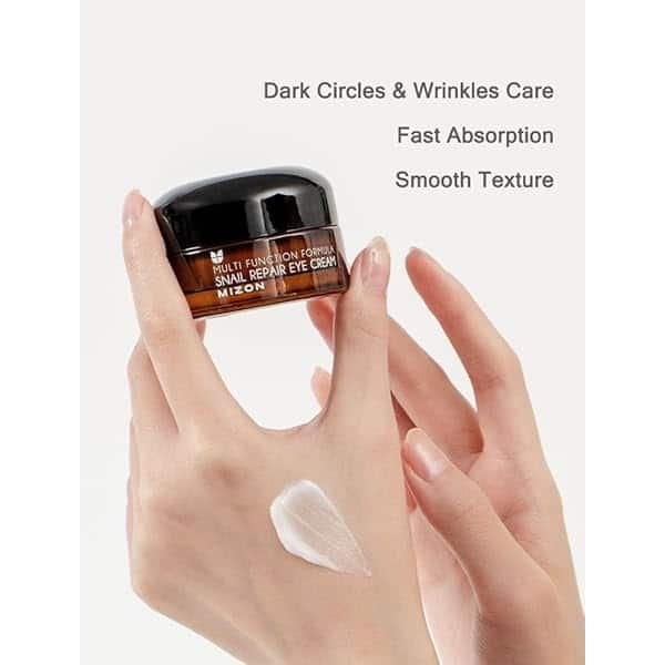 Set de regalo MIZON: crema reparadora de caracol, ampolla intensiva de reparación de caracol, limpiador de espuma reparadora de caracol y crema de ojos coreana para el cuidado de la piel - Image 8