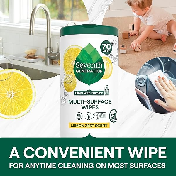 Seventh Generation Toallitas Lemon Zest 70 1N - Image 3