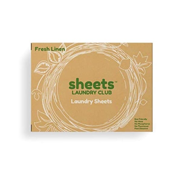 Sheets Laundry Club - Kit de lavandería todo en uno. - Ligero - Disfruta de 50 sábanas de lino fresco de disolución rápida, tubo de refuerzo de aroma de aguas sin marcar de 1 a 8 onzas, 40 hojas de secadora de vitalidad a base de plantas - Image 10
