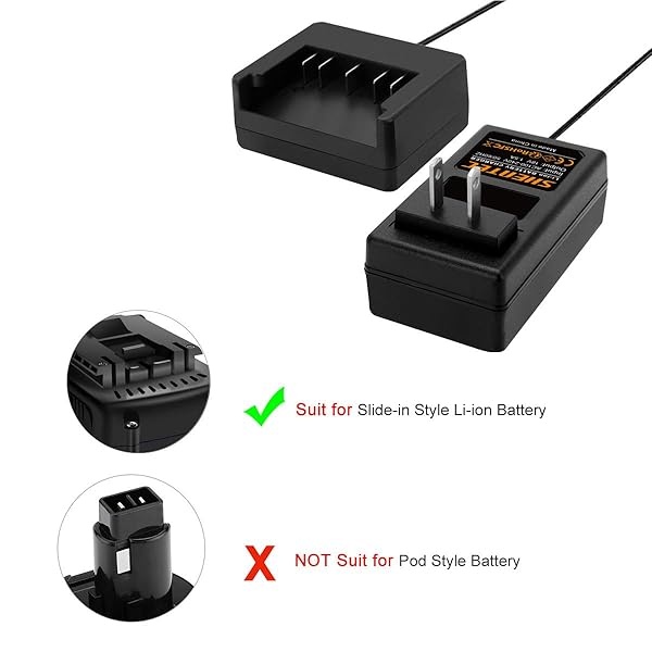 Shentec Cargador de batería de 18 V de iones de litio compatible con Bosch 18 V BAT609 BAT609G BAT618 BAT618G BAT619 BAT619G BAT610G 2607336169 2607336170 2607336236 26073333336 66 de 9 de 2607336092 - Image 8
