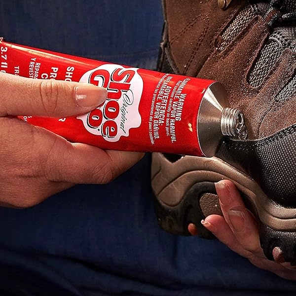 Shoe Goo - calcomanía de reparación para fijar zapatos o botas desgastados, transparente, 3.4 onzas (109.4 ml), 10 puntas aplicadoras de punta de corte y juego de herramientas para esparcidor Pixiss - Image 6