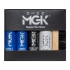 Shoe MGK MVP Kit limpiador de zapatos limpiador y acondicionador de zapatos, repelente de agua y manchas, retoque y cepillo para polvo blanco, Azul, Mediem