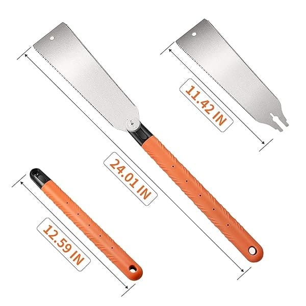 Sierra japonesa de 22-1/2 pulgadas de corte a mano Ryoba Sierras de tracción flexibles de doble filo de 10 pulgadas de hoja de acero endurecido por impulso para carpintería - Image 7