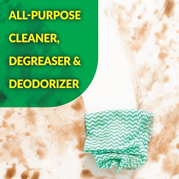 Simple Green Limpiador multiusos – Quitamanchas para ropa, tela y alfombra, limpia suelos e inodoros, desengrasa hornos y sartenes (limón, spray de 32 onzas y recambio de 2 a 64 onzas) - Image 3