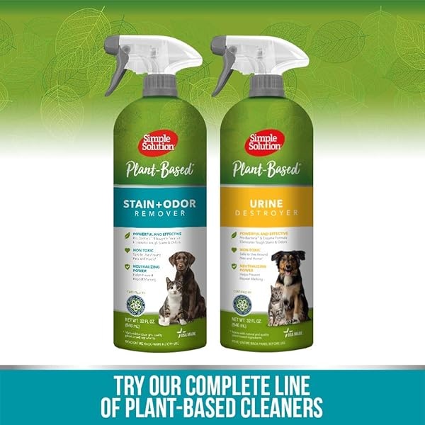Simple Solution - Eliminador de Manchas y olores a Base de Plantas | Fórmula enzimática Natural y probacteriana Hecha con Ingredientes Naturales y de Calidad a Base de Plantas | 32 oz - Image 5
