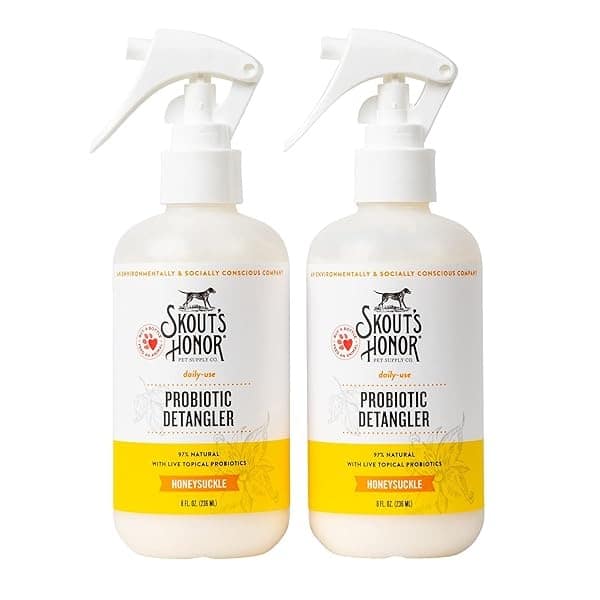 Skout's Honor: Desenredador probiótico – 8 fl oz – Hidrata y desodoriza el pelo, soporta las defensas naturales de mascotas, pH equilibrado y libre de sulfatos con aceite de aguacate - Image 5