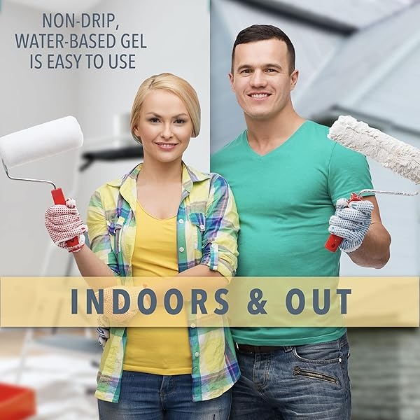 Smart 'n Easy Gel removedor de pintura y barniz – Eliminador de pintura fácil – Tiras múltiples capas de acrílico, látex, aceite y pinturas y barnices a base de agua, aroma cítrico naranja – 32 onzas - Image 5