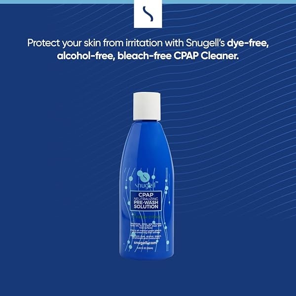 Snugell™ - Solución neutralizante para el lavado de CPAP, paquete de 1 botella, 8 onzas, aroma cítrico fresco - Image 3