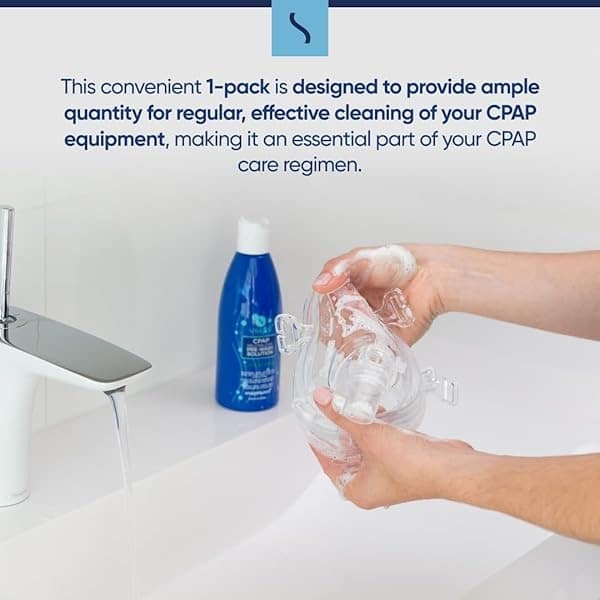 Snugell™ - Solución neutralizante para el lavado de CPAP, paquete de 1 botella, 8 onzas, aroma cítrico fresco - Image 5