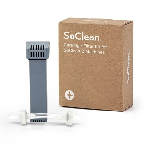 SoClean - Kit de filtro de cartucho de repuesto original para máquinas SoClean 2 | Incluye un cartucho de filtro y una válvula de retención, pieza original auténtica con garantía completa | Embalaje