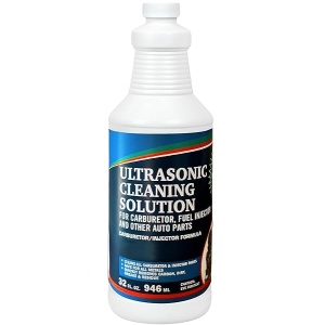 Solución limpiadora ultrasónica para carburadores y piezas del motor, solución de limpieza ultrasónica y compuesto de lavado para lavadoras ultrasónicas y de inmersión, concentrado (32 oz)
