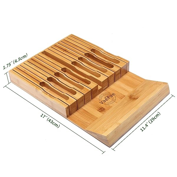 Soporte para cuchillos, juego de cuchillos y cajones de almacenamiento para 16 cuchillos - Image 3
