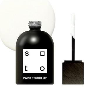 Soto - Pintura blanca para retocar, aparato + porcelana, acabado brillante (No. 06 Gesso Blanco: 1.5 oz/45 mililitros de esmalte + reparación de tina para tina, azulejos, electrodomésticos, interiores y exteriores