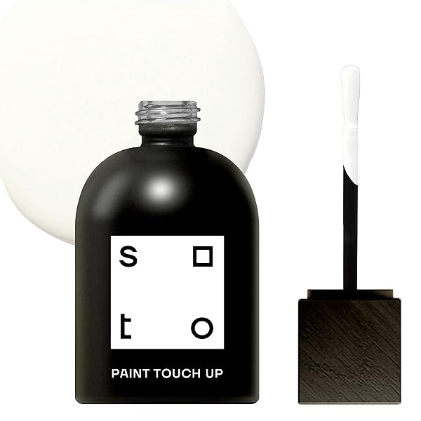 Soto - Pintura blanca para retocar, aparato + porcelana, acabado brillante (No. 06 Gesso Blanco: 1.5 oz/45 mililitros de esmalte + reparación de tina para tina, azulejos, electrodomésticos, interiores y exteriores