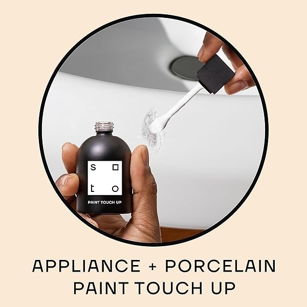 Soto - Pintura negra para retocar, aparato + porcelana, acabado brillante (No. 70 Marte Negro: 1.5 oz/45 mililitros de esmalte + reparación de tina para tina, azulejos, electrodomésticos, interior/exterior - Image 4