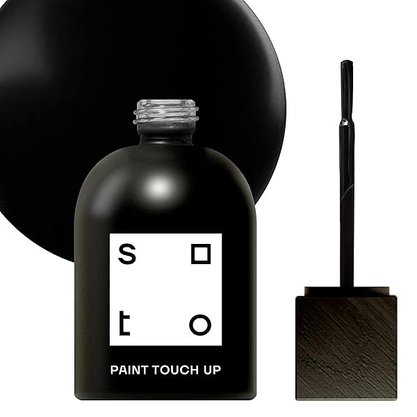Soto - Pintura negra para retocar, aparato + porcelana, acabado brillante (No. 70 Marte Negro: 1.5 oz/45 mililitros de esmalte + reparación de tina para tina, azulejos, electrodomésticos, interior/exterior