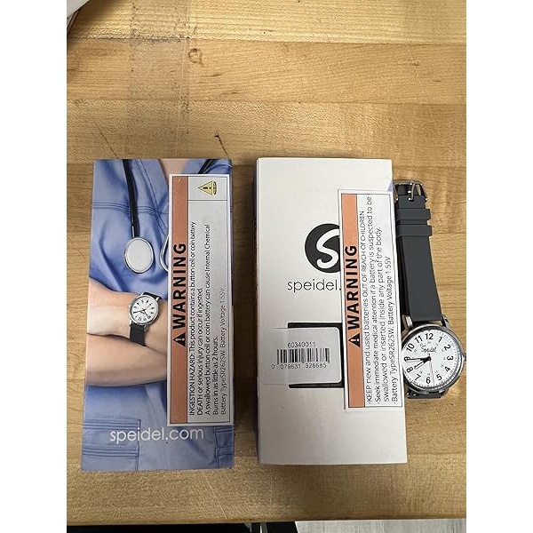 Speidel Original Scrub Watch – colores médicos médicos, esfera fácil de leer, segunda mano, resistente al agua, Gris - Image 8
