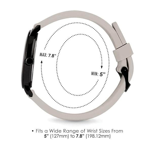 Speidel Original Scrub Watch – colores médicos médicos, esfera fácil de leer, segunda mano, resistente al agua, Gris claro con esfera negra. - Image 6