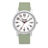 Speidel Original Scrub Watch – colores médicos médicos, esfera fácil de leer, segunda mano, resistente al agua, Verde salvia