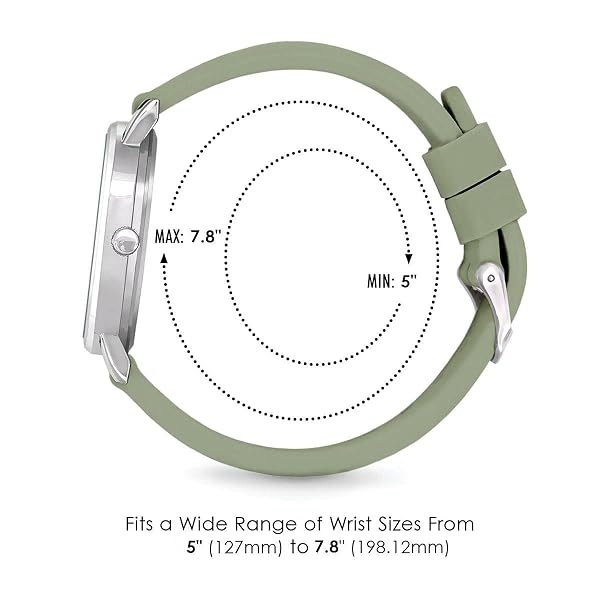 Speidel Original Scrub Watch – colores médicos médicos, esfera fácil de leer, segunda mano, resistente al agua, Verde salvia - Image 6