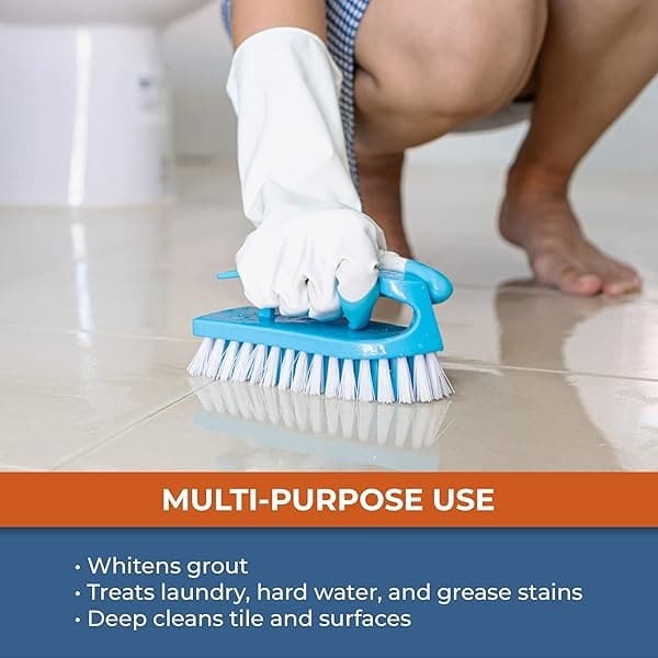 Spray de limpieza de superficies de peróxido concentrado + removedor de manchas y manchas | sin cloro y seguro de color – alfombras, tapicería, lavandería, lechada, áreas de mascotas, agua dura, óxido + más de 1 galón - Image 5