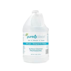 Spray y solución de ácido hipocloroso – Limpiador multiusos con agua electrolizada – 525 ppm HOCL Suministros de limpieza de grado hospitalario – Spray hipocloroso seguro – Limpiador de superficies múltiples por Pure & Clean