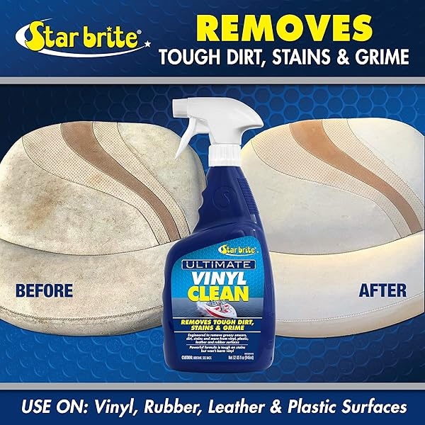 Star brite Ultimate Vinyl Clean (96232) Interior/Exterior Multi-Surface Cleaner - 32 oz Sprayer - Image 6