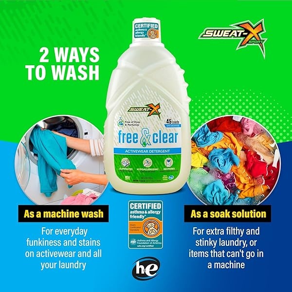 Sweat X Sport Free & Clear Activewear Detergente - Image 6