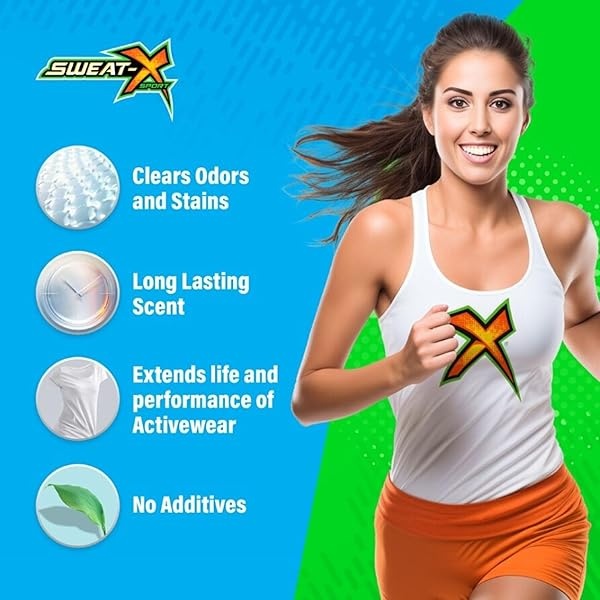 Sweat X Sport Max Odor Defense Extreme Detergente para ropa deportiva - Image 5