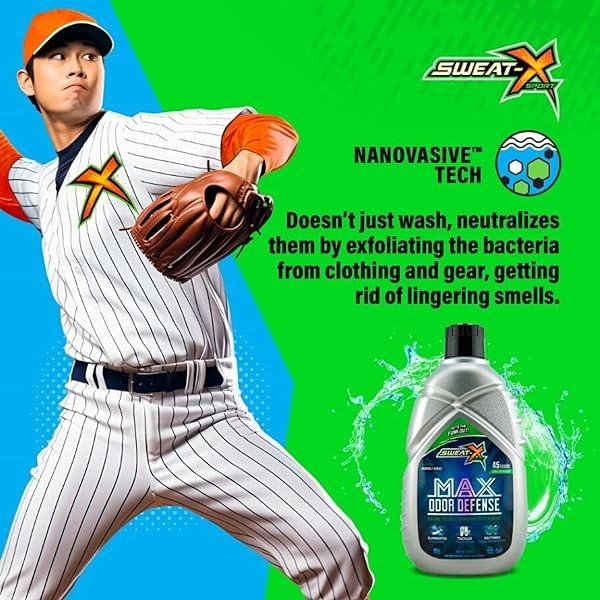 Sweat X Sport Max Odor Defense Extreme Detergente para ropa deportiva - Image 7