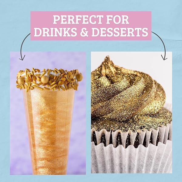 Sweets Indeed Sprinklefetti - Purpurina comestible (dorado) - Image 4