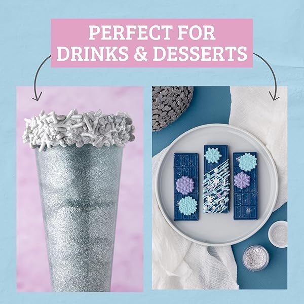 Sweets Indeed Sprinklefetti - Purpurina comestible (plata) - Image 4