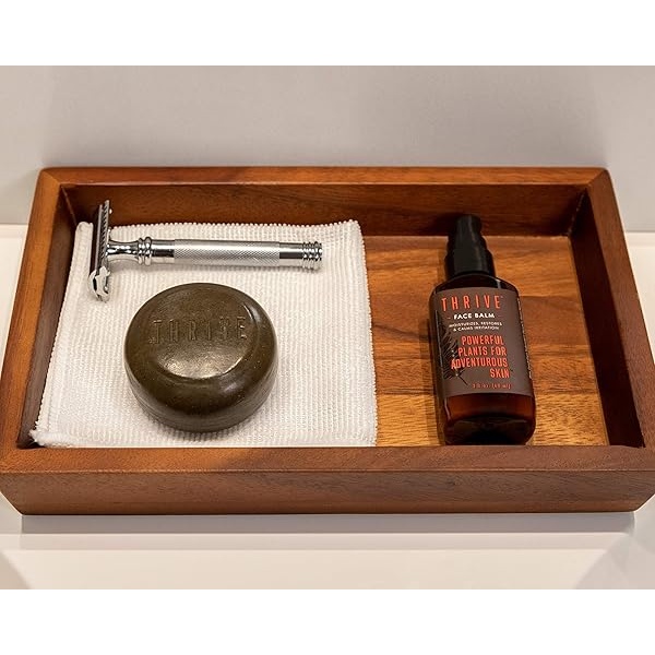THRIVE Kit de cuidado de la piel de afeitado e hidratación, set de regalo para hombres y mujeres, fabricado en Estados Unidos con ingredientes naturales orgánicos y únicos - Vegano - Image 6