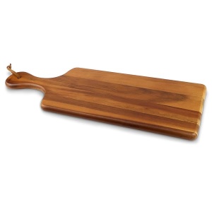 Tabla de madera de acacia para servir de AIDEA – Tabla de queso de madera reversible de 17 pulgadas