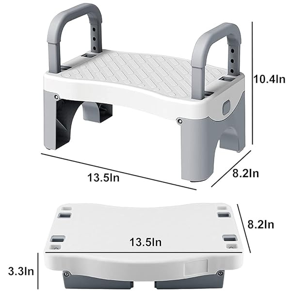 Taburete plegable para niños con asa, taburete de plástico Coindivi antideslizante para lavabo, inodoro, cocina - Image 3