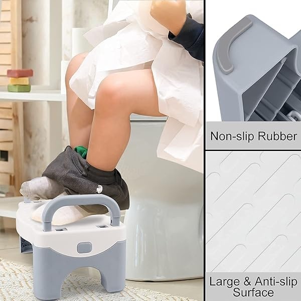 Taburete plegable para niños con asa, taburete de plástico Coindivi antideslizante para lavabo, inodoro, cocina - Image 4
