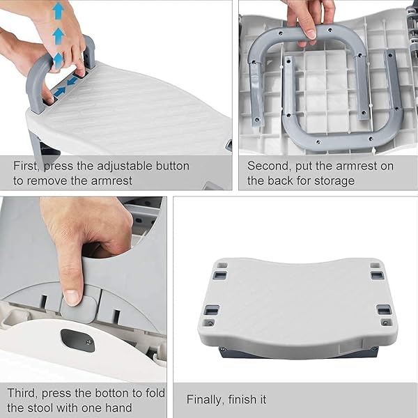 Taburete plegable para niños con asa, taburete de plástico Coindivi antideslizante para lavabo, inodoro, cocina - Image 5