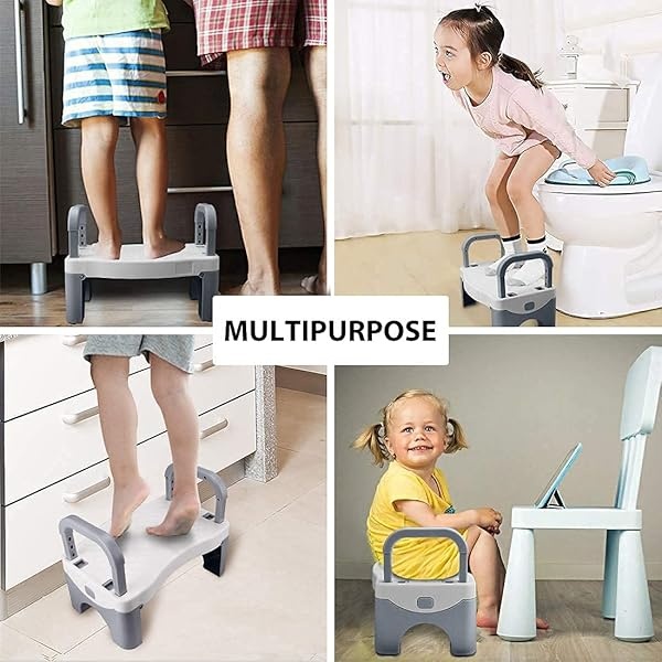 Taburete plegable para niños con asa, taburete de plástico Coindivi antideslizante para lavabo, inodoro, cocina - Image 6