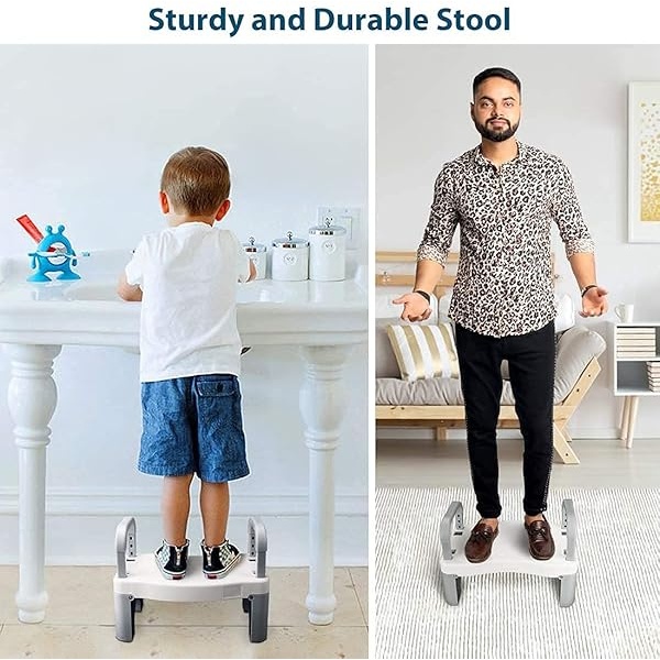 Taburete plegable para niños con asa, taburete de plástico Coindivi antideslizante para lavabo, inodoro, cocina - Image 7