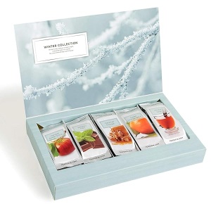 Tea Forte Muestra de té de hojas sueltas de Single Steeps, caja de té variada, 15 bolsas de una sola porción (colección de invierno)