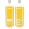 Tea Tree Stem Cell Shampoo & Conditioner Set - with Manuka Honey and Coconut Oil - Dandruff & Hair Loss Treatment - Soothes Itchy Scalp & Hair Thickening - Paraben & Sulfate Free - Made in USA (8oz)