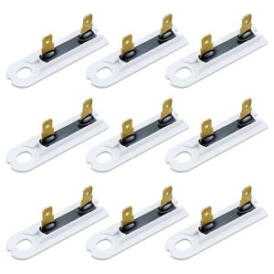 Techecook 3392519 Dryer Thermal Fuse - Replacement for Whirl-pool Dryers - Compatible with Part 3388651 WP3392519VP 694511 Thermal Fuse (9 Pack)